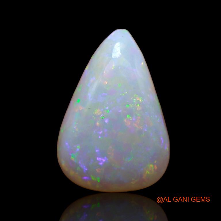 3.40 Cts Natural Australian Fire Opal Loose Gemstone Pear Cabochon 15x10x3 mm A-811