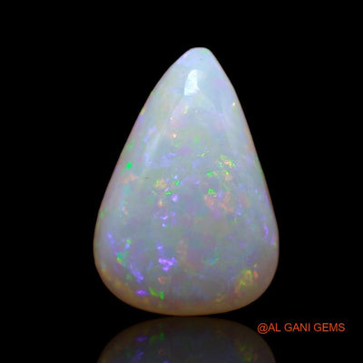 3.40 Cts Natural Australian Fire Opal Loose Gemstone Pear Cabochon 15x10x3 mm A-811