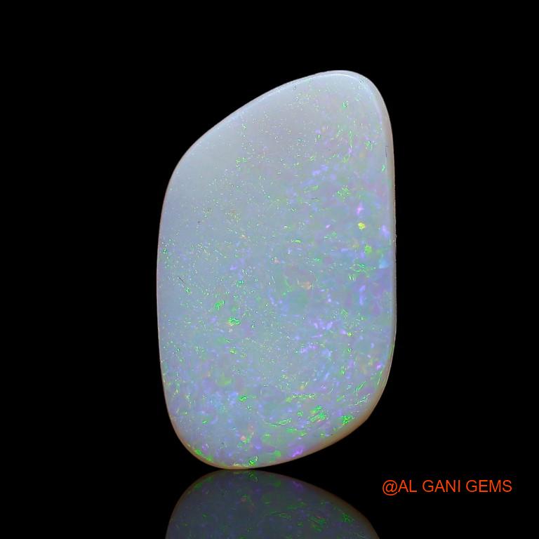 Natural Untreated Fire Opal Loose Gemstone Fancy Cabochon From Australia 4.20 Cts 18x11x3 mm A-813