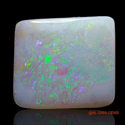 2.85 Cts Unheated Australian Fire Opal Loose Gemstone Square Cabochon Natural 11x10x2 mm A-814
