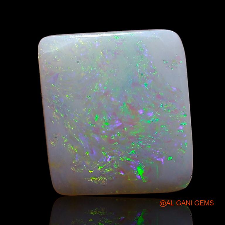 2.85 Cts Unheated Australian Fire Opal Loose Gemstone Square Cabochon Natural 11x10x2 mm A-814