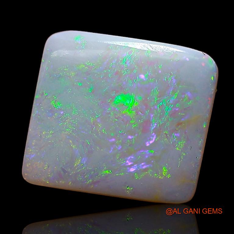 2.85 Cts Unheated Australian Fire Opal Loose Gemstone Square Cabochon Natural 11x10x2 mm A-814