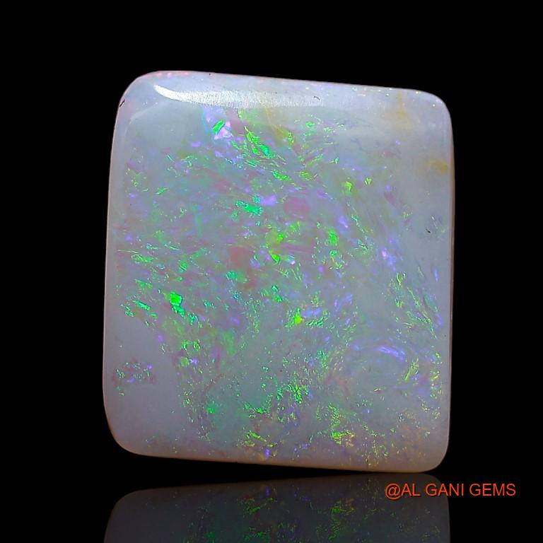 2.85 Cts Unheated Australian Fire Opal Loose Gemstone Square Cabochon Natural 11x10x2 mm A-814