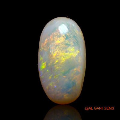 4.45 Cts Unheated Australian Fire Opal Loose Gemstone Oval Cabochon Natural 14x8x5 mm A-815