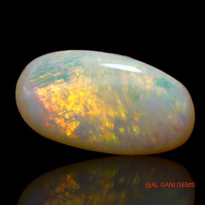 4.45 Cts Unheated Australian Fire Opal Loose Gemstone Oval Cabochon Natural 14x8x5 mm A-815