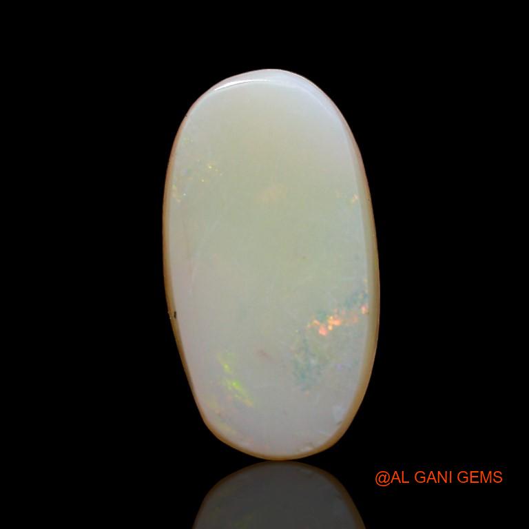 4.45 Cts Unheated Australian Fire Opal Loose Gemstone Oval Cabochon Natural 14x8x5 mm A-815