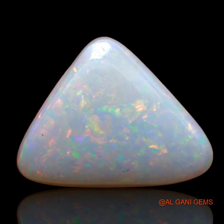 2.35 Cts Unheated Australian Fire Opal Loose Gemstone Trillion Cabochon Natural 11x10x2 mm A-820