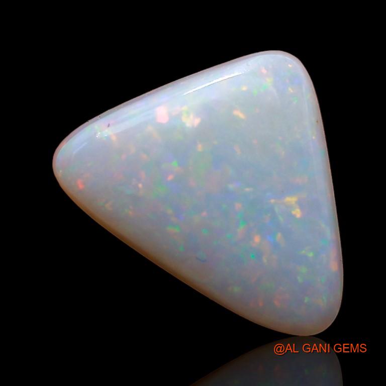 2.35 Cts Unheated Australian Fire Opal Loose Gemstone Trillion Cabochon Natural 11x10x2 mm A-820