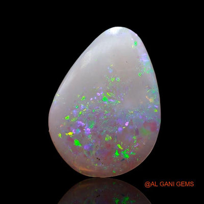 2.05 Cts Natural Australian Fire Opal Loose Gemstone Pear Cabochon 14x10x2 mm A-821