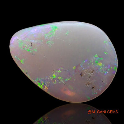 2.05 Cts Natural Australian Fire Opal Loose Gemstone Pear Cabochon 14x10x2 mm A-821