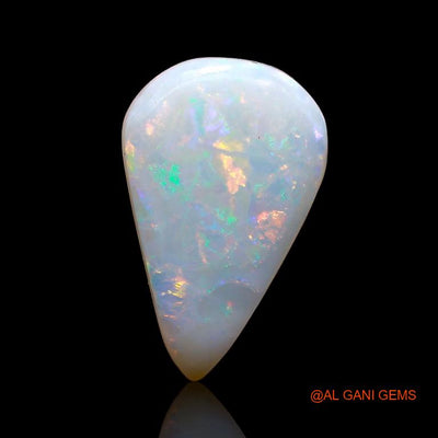 3.10 Cts Natural Australian Fire Opal Loose Gemstone Pear Cabochon 16x10x2 mm A-823
