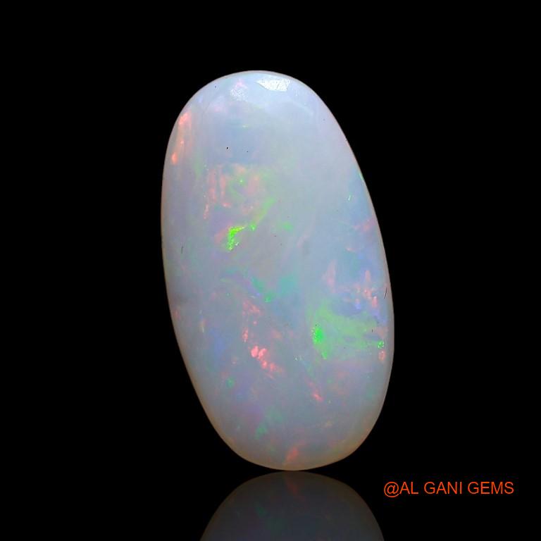 Natural Fire Opal Gemstone 3.00 Cts Loose Oval Cabochon From Australia 15x8x3 mm A-827