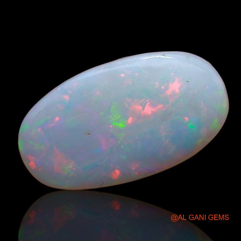 Natural Fire Opal Gemstone 3.00 Cts Loose Oval Cabochon From Australia 15x8x3 mm A-827
