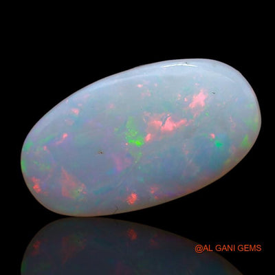 Natural Fire Opal Gemstone 3.00 Cts Loose Oval Cabochon From Australia 15x8x3 mm A-827