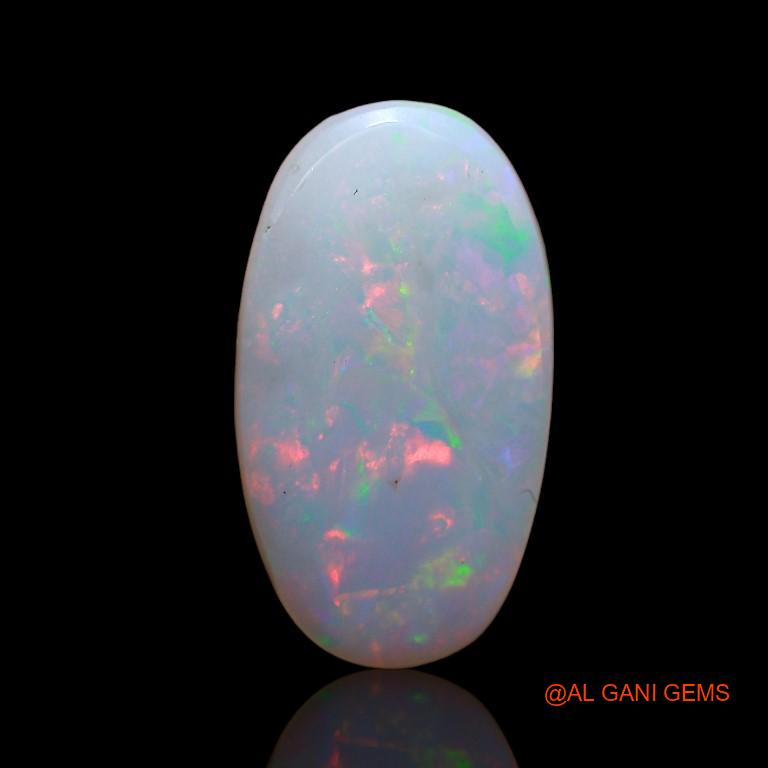 Natural Fire Opal Gemstone 3.00 Cts Loose Oval Cabochon From Australia 15x8x3 mm A-827