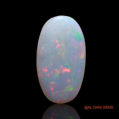 Natural Fire Opal Gemstone 3.00 Cts Loose Oval Cabochon From Australia 15x8x3 mm A-827