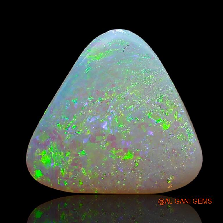 2.30 Cts Natural Australian Fire Opal Loose Gemstone Trillion Cabochon 12x11x2 mm A-828