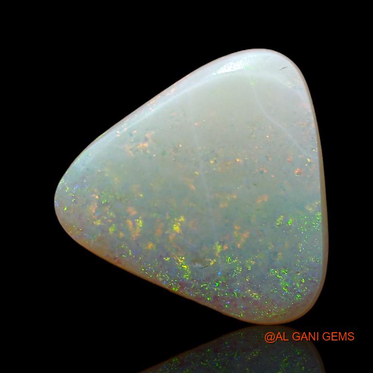 2.30 Cts Natural Australian Fire Opal Loose Gemstone Trillion Cabochon 12x11x2 mm A-828
