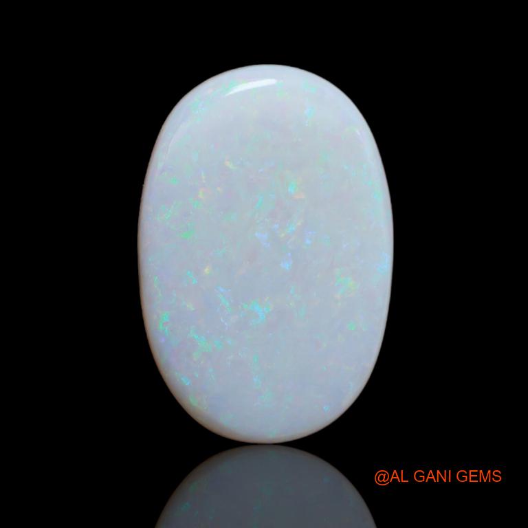 18.35 Cts Unheated Australian Fire Opal Loose Gemstone Oval Cabochon Natural 25x17x5 mm A-82
