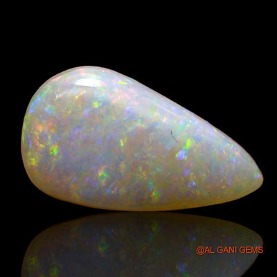3.40 Cts Natural Australian Fire Opal Loose Gemstone Pear Cabochon 14x8x4 mm A-830