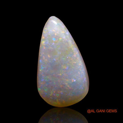 3.40 Cts Natural Australian Fire Opal Loose Gemstone Pear Cabochon 14x8x4 mm A-830