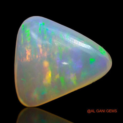 Natural Untreated Fire Opal Loose Gemstone Trillion Cabochon From Australia 4.05 Cts 12x11x5 mm A-836