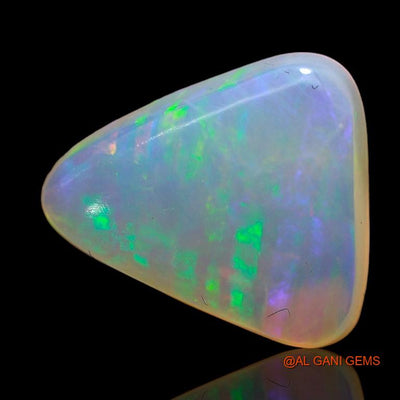 Natural Untreated Fire Opal Loose Gemstone Trillion Cabochon From Australia 4.05 Cts 12x11x5 mm A-836
