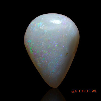 4.25 Cts Unheated Australian Fire Opal Loose Gemstone Pear Cabochon Natural 14x10x5 mm A-837