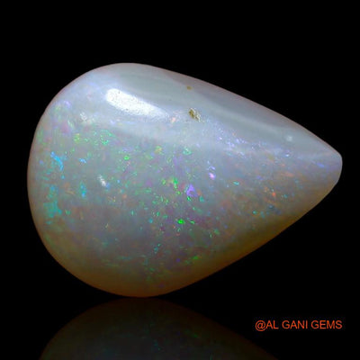 4.25 Cts Unheated Australian Fire Opal Loose Gemstone Pear Cabochon Natural 14x10x5 mm A-837