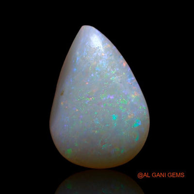 4.25 Cts Unheated Australian Fire Opal Loose Gemstone Pear Cabochon Natural 14x10x5 mm A-837