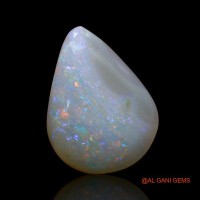 4.25 Cts Unheated Australian Fire Opal Loose Gemstone Pear Cabochon Natural 14x10x5 mm A-837