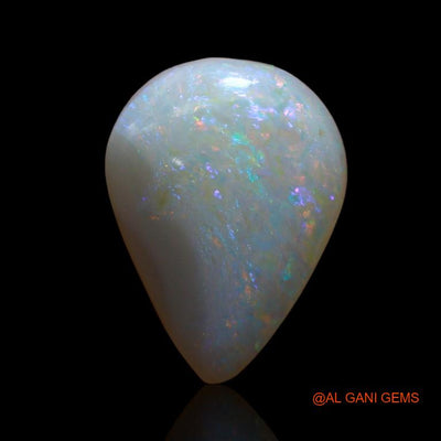 4.25 Cts Unheated Australian Fire Opal Loose Gemstone Pear Cabochon Natural 14x10x5 mm A-837