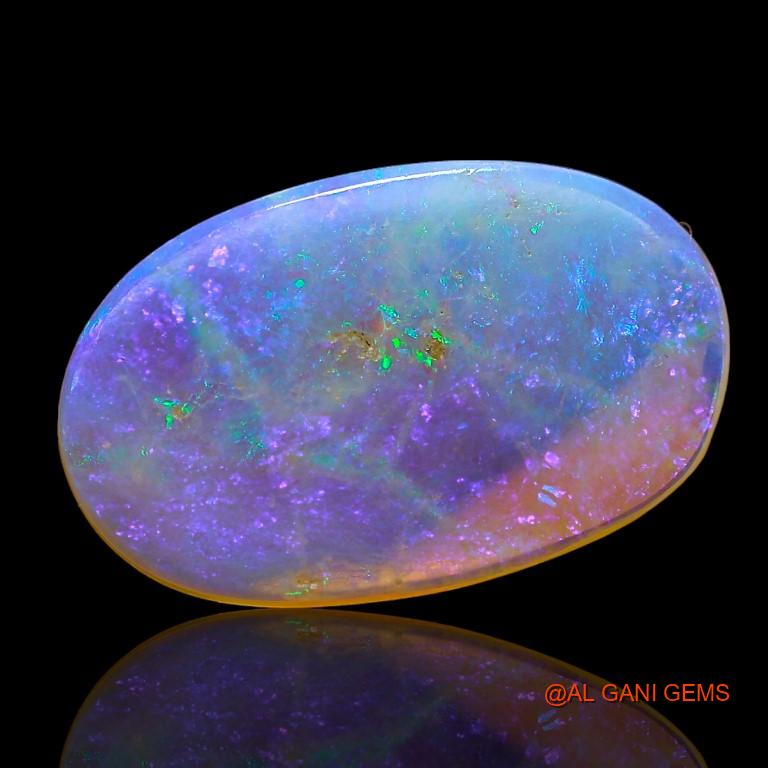 2.85 Cts Unheated Australian Fire Opal Loose Gemstone Oval Cabochon Natural 16x10x2 mm A-839