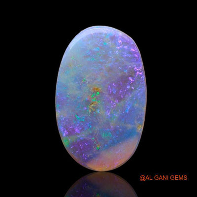 2.85 Cts Unheated Australian Fire Opal Loose Gemstone Oval Cabochon Natural 16x10x2 mm A-839
