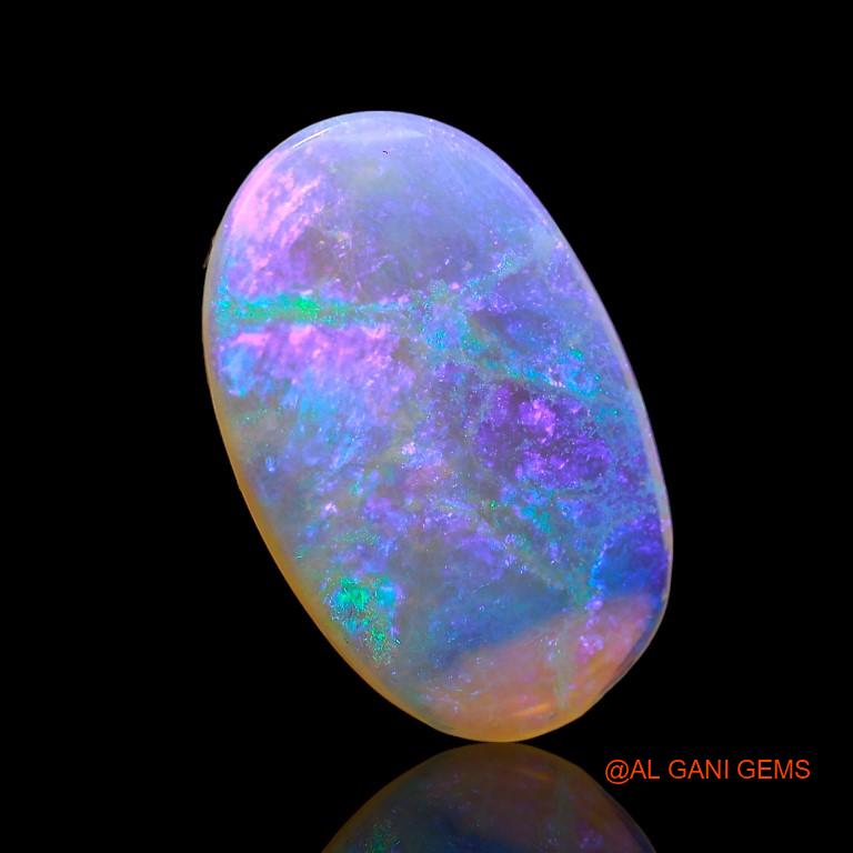 2.85 Cts Unheated Australian Fire Opal Loose Gemstone Oval Cabochon Natural 16x10x2 mm A-839