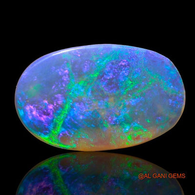 2.85 Cts Unheated Australian Fire Opal Loose Gemstone Oval Cabochon Natural 16x10x2 mm A-839