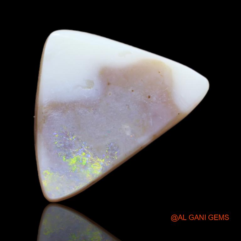 6.05 Cts Natural Australian Fire Opal Trilion Cabochon Loose Gemstone For Jewelry 19x14x3 mm A-83