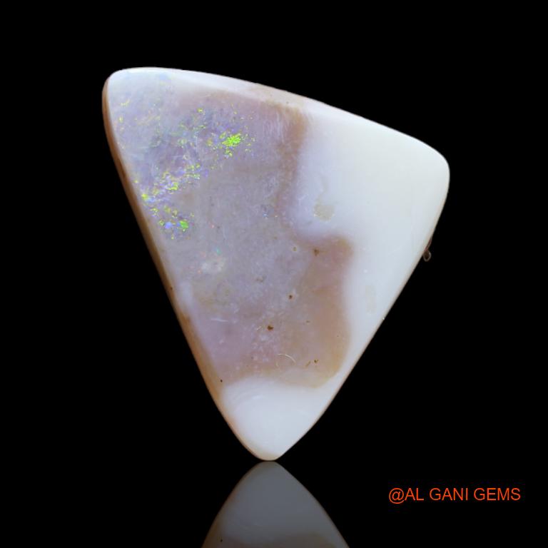 6.05 Cts Natural Australian Fire Opal Trilion Cabochon Loose Gemstone For Jewelry 19x14x3 mm A-83