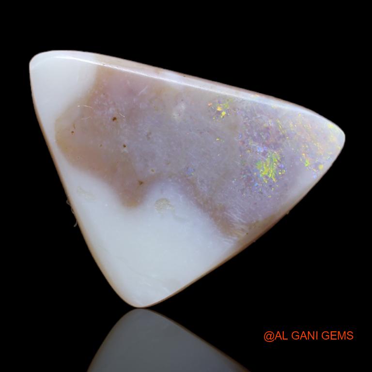 6.05 Cts Natural Australian Fire Opal Trilion Cabochon Loose Gemstone For Jewelry 19x14x3 mm A-83