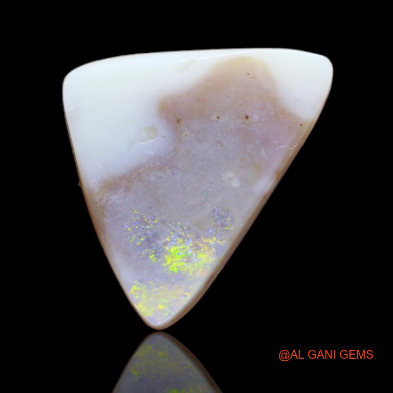 6.05 Cts Natural Australian Fire Opal Trilion Cabochon Loose Gemstone For Jewelry 19x14x3 mm A-83