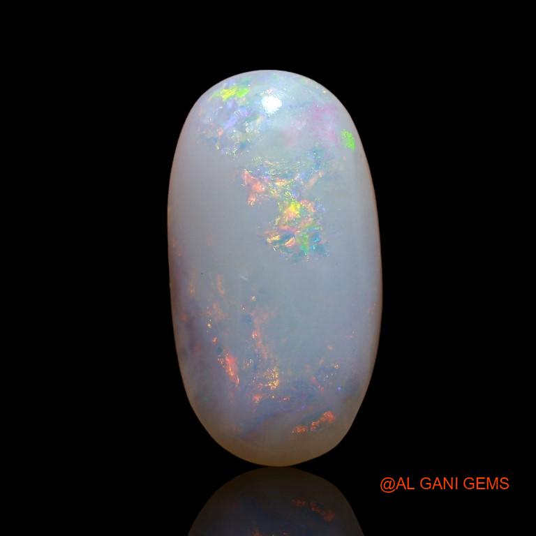 5.15 Cts Natural Australian Fire Opal Loose Gemstone Oval Cabochon 18x9x4 mm A-843