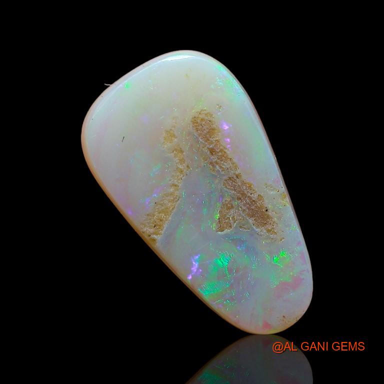 3.35 Cts Natural Australian Fire Opal Loose Gemstone Fancy Cabochon 15x9x3 mm A-847