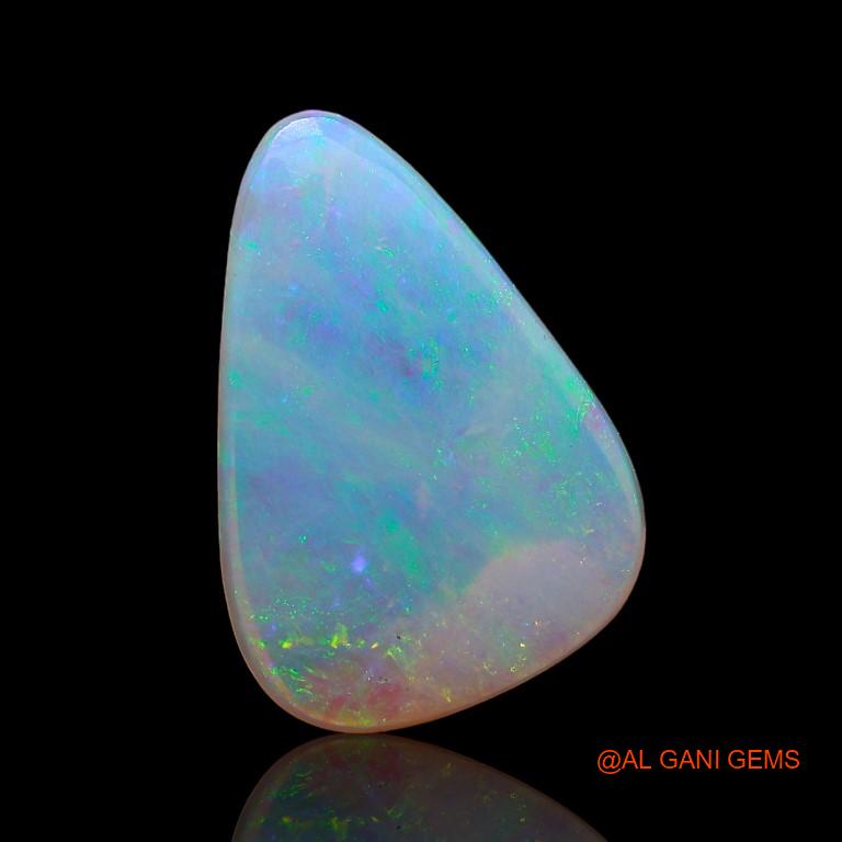 2.70 Cts Natural Australian Fire Opal Loose Gemstone Pear Cabochon 14x10x2 mm A-851