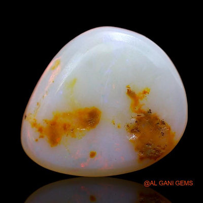 2.15 Cts Natural Australian Fire Opal Loose Gemstone Fancy Cabochon 12x10x3 mm A-854