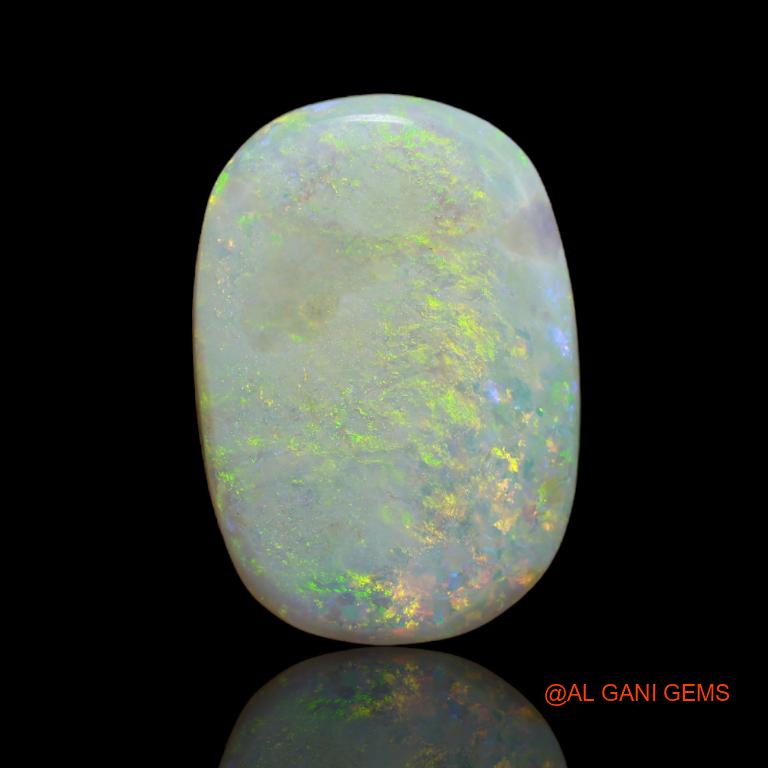 13.65 Cts Natural Australian Fire Opal Loose Gemstone Oval Cabochon 25x17x4 mm A-85