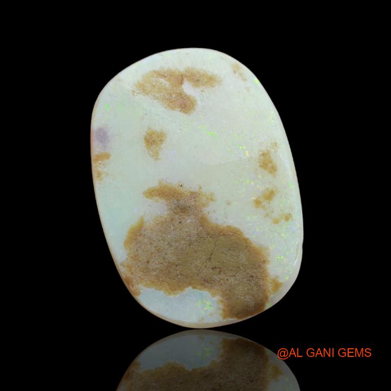 13.65 Cts Natural Australian Fire Opal Loose Gemstone Oval Cabochon 25x17x4 mm A-85