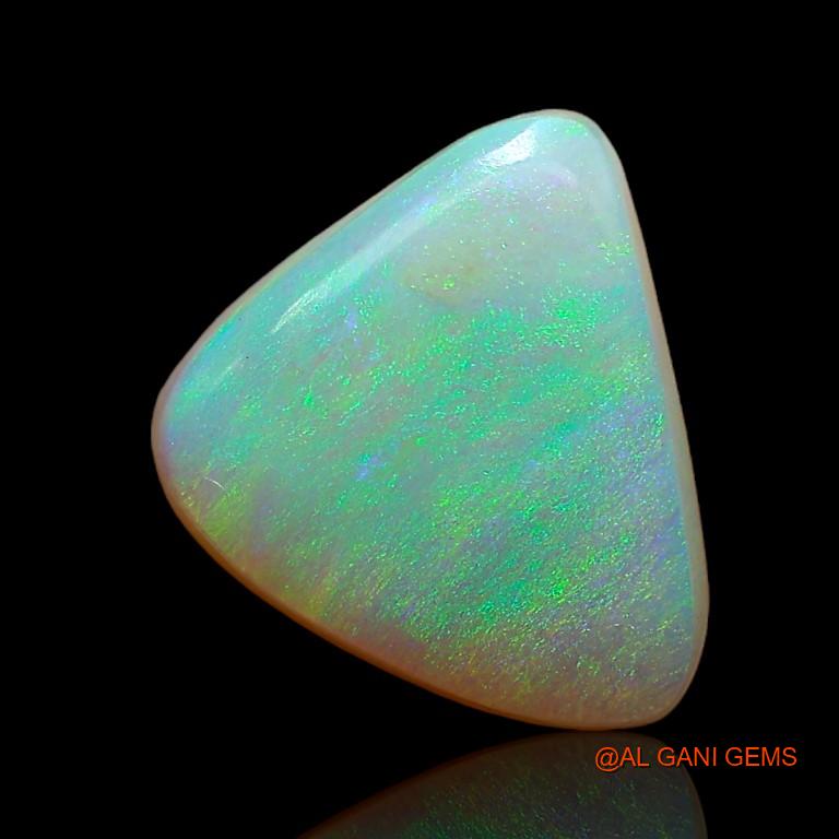 Natural Untreated Fire Opal Loose Gemstone Trillion Cabochon From Australia 2.30 Cts 10x9x3 mm A-860