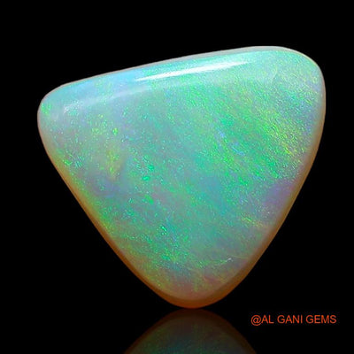 Natural Untreated Fire Opal Loose Gemstone Trillion Cabochon From Australia 2.30 Cts 10x9x3 mm A-860