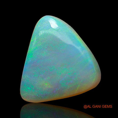 Natural Untreated Fire Opal Loose Gemstone Trillion Cabochon From Australia 2.30 Cts 10x9x3 mm A-860