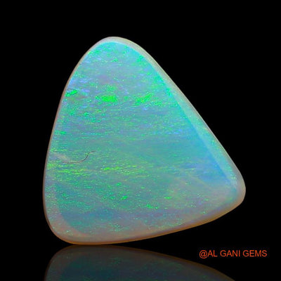 Natural Untreated Fire Opal Loose Gemstone Trillion Cabochon From Australia 2.30 Cts 10x9x3 mm A-860